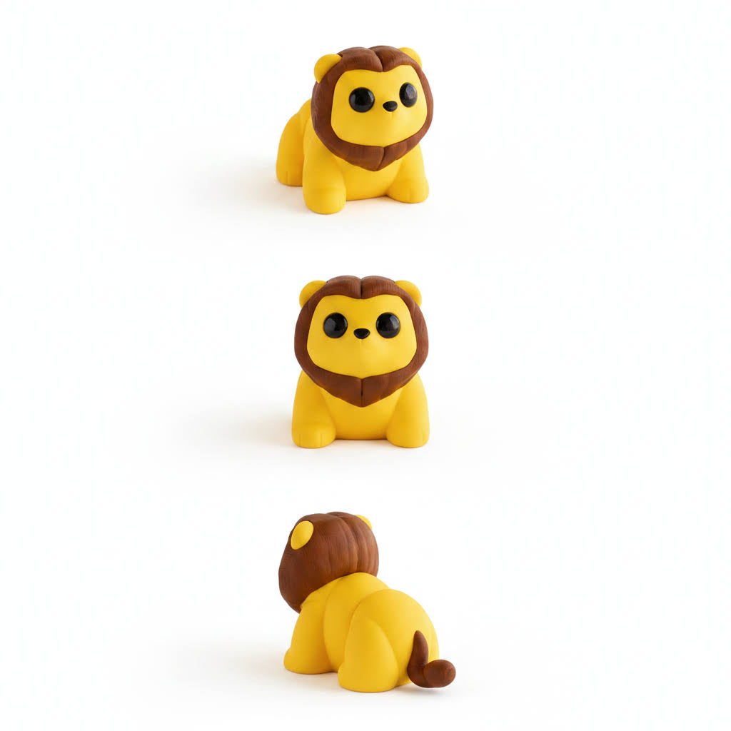 León Articulado Eco-Friendly | Figura Biodegradable Coleccionable | Ziggys
