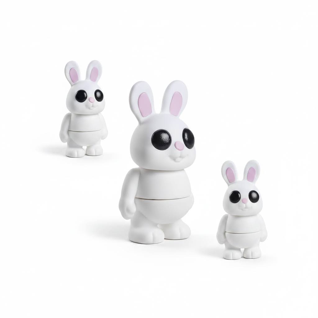 Conejo Articulado Eco-Friendly | Figura Biodegradable Coleccionable | Ziggys
