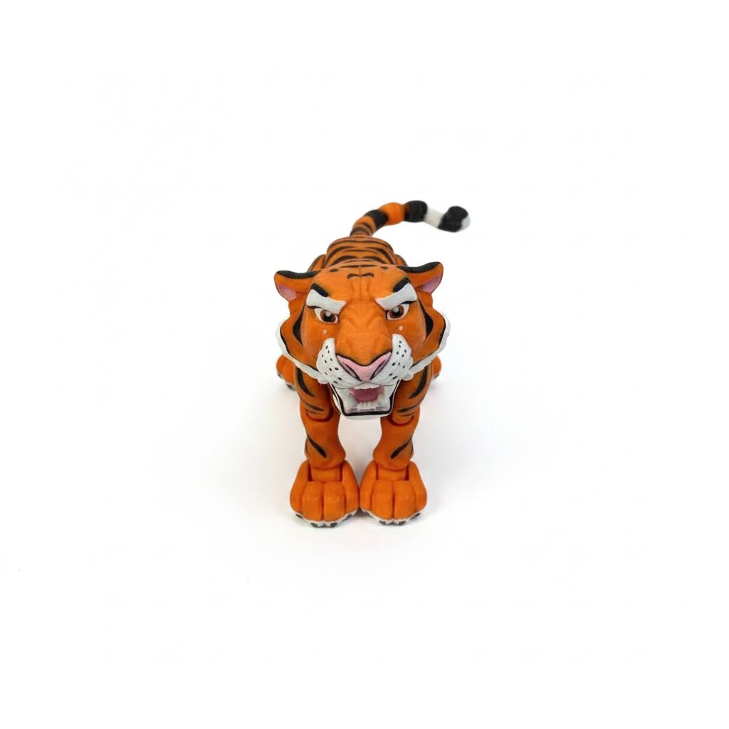 Tigre Articulado Realista Eco-Friendly | Figura Biodegradable Coleccionable | Ziggys
