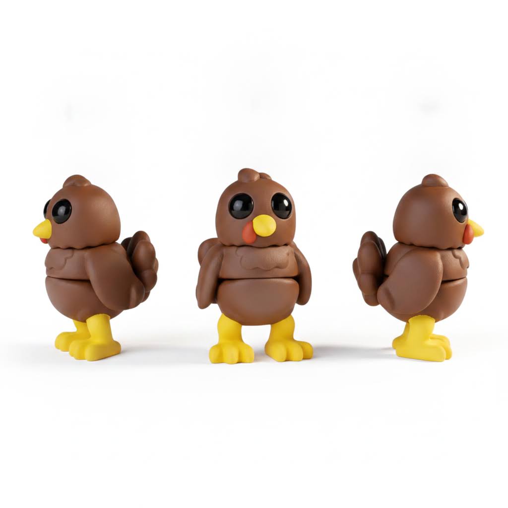Pavo Articulado Eco-Friendly | Figura Biodegradable Coleccionable | Ziggys
