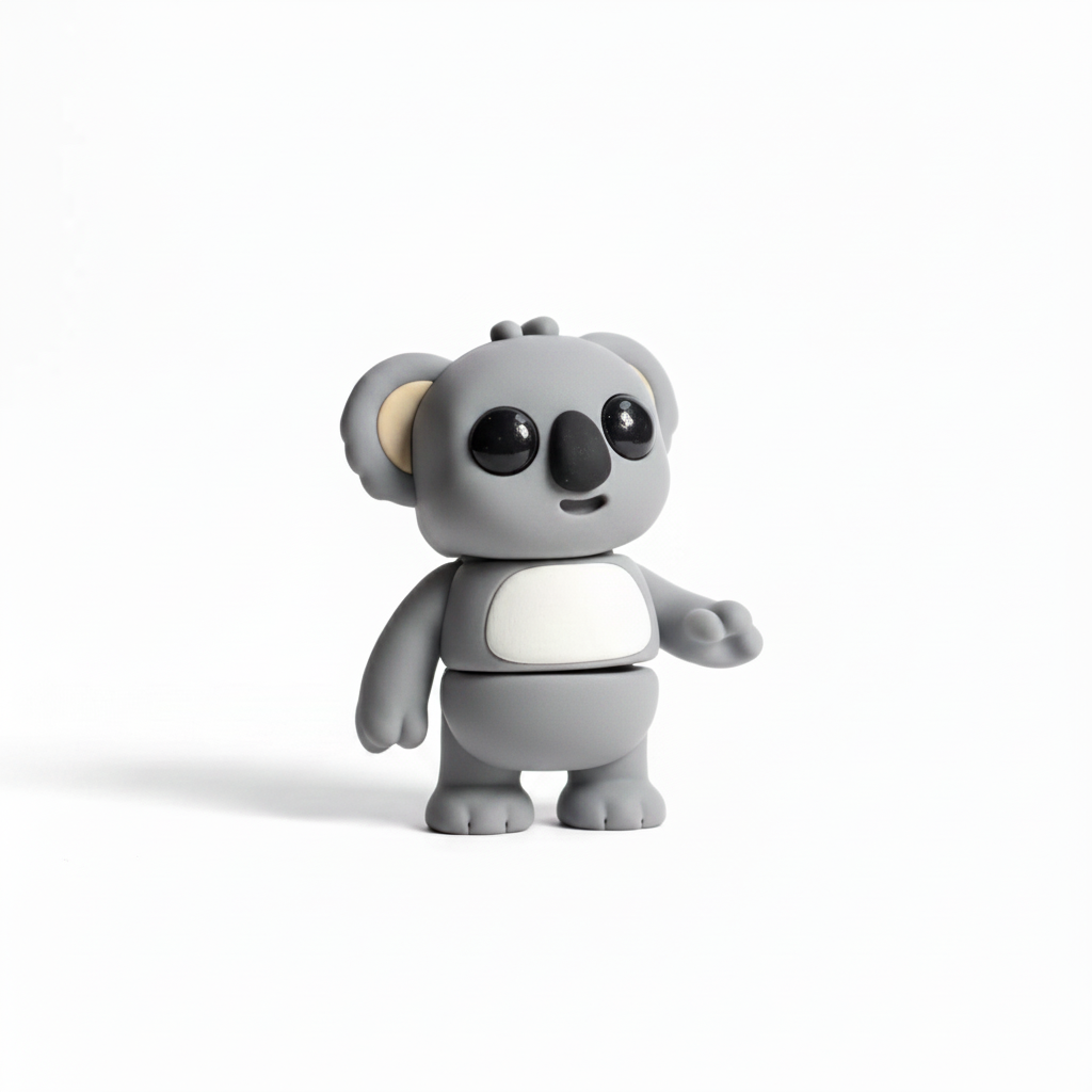 Koala articulado eco-friendly impreso en 3D