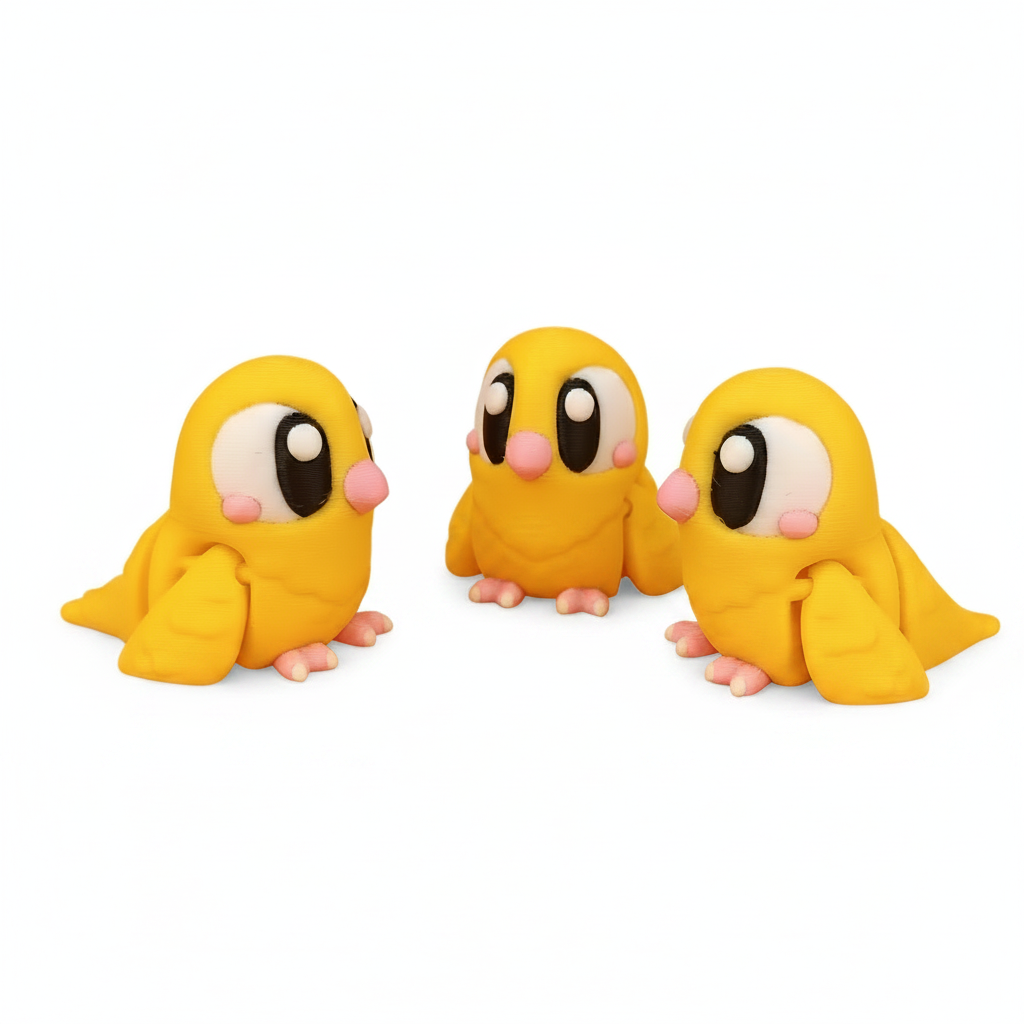 Pajarito Articulado Eco-Friendly Premium | Figura Coleccionable Biodegradable | Ziggys