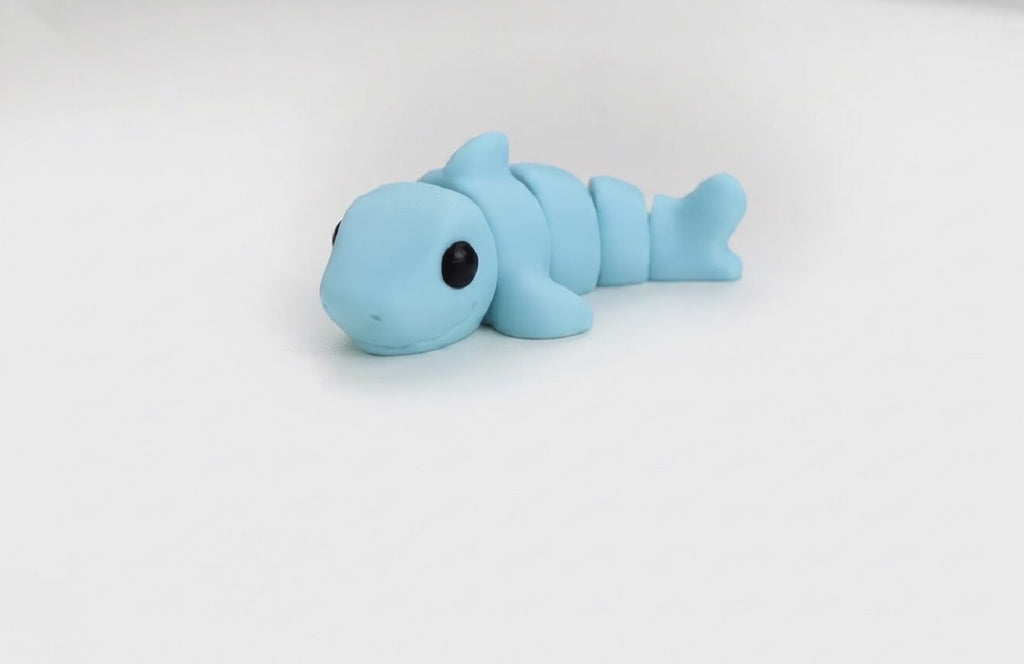 Tiburón articulado eco-friendly impreso en 3D | figura coleccionable biodegradable