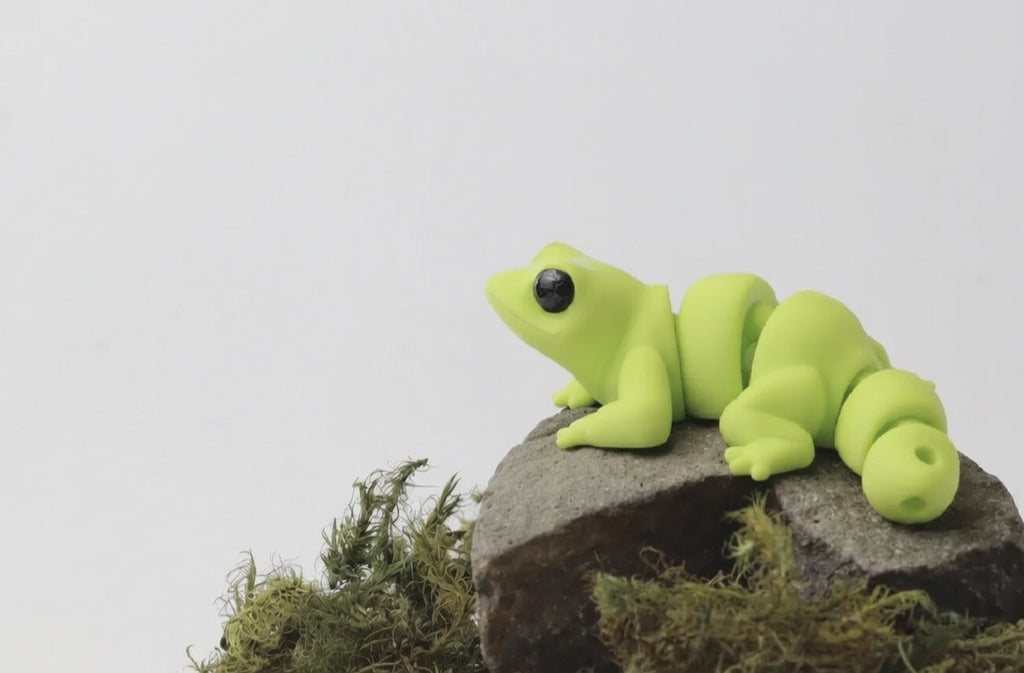 Lagarto articulado eco-friendly impreso en 3D | figura coleccionable biodegradable