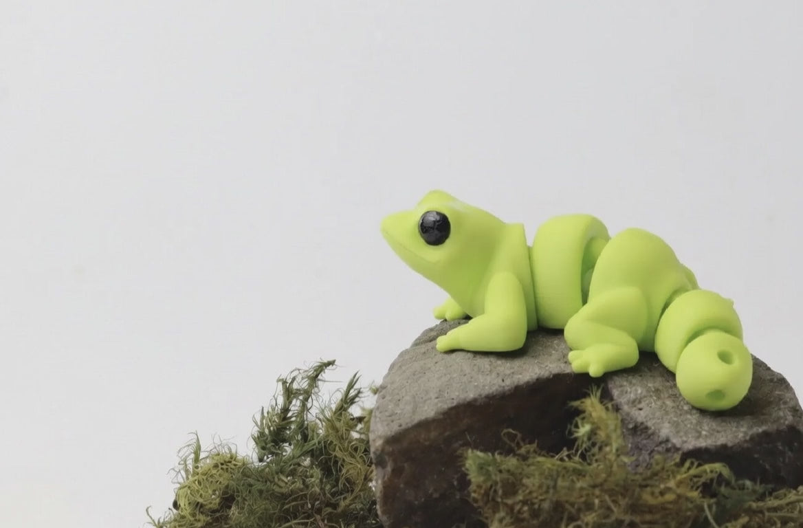 Lagarto articulado eco-friendly impreso en 3D | figura coleccionable biodegradable
