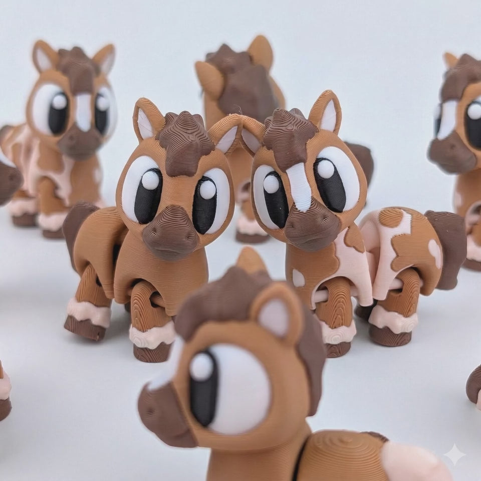Caballo Articulado Eco-Friendly Premium | Figura Coleccionable Biodegradable | Ziggys