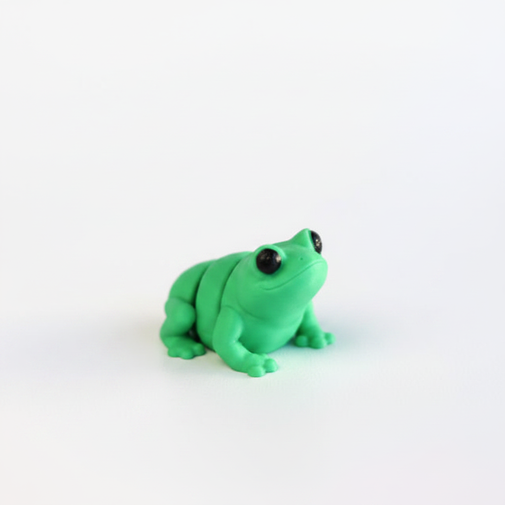 Rana articulada eco-friendly impresa en 3D
