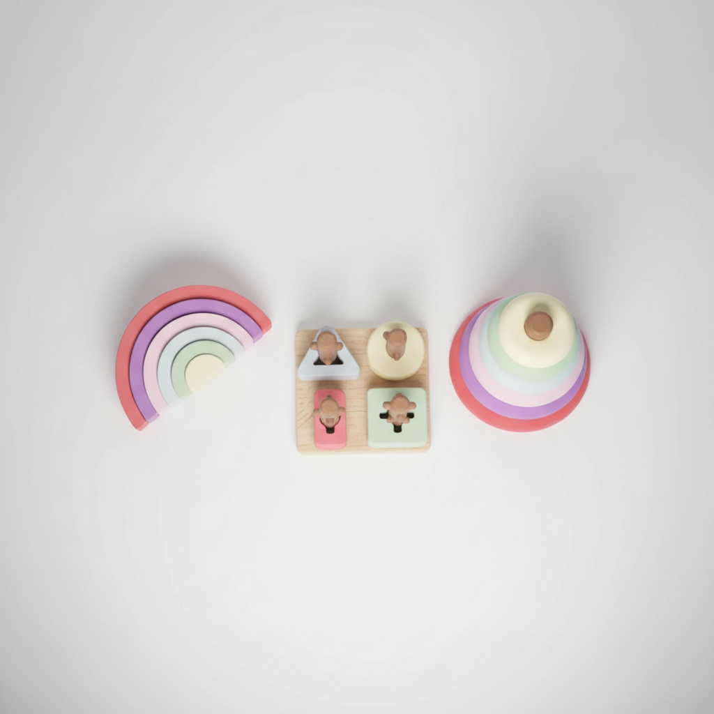 Set Montessori - cenital degradado