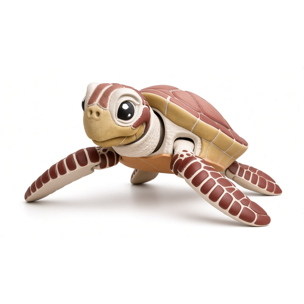 Tortuga marina articulada Eco-Premium XL Ziggys, cabeza