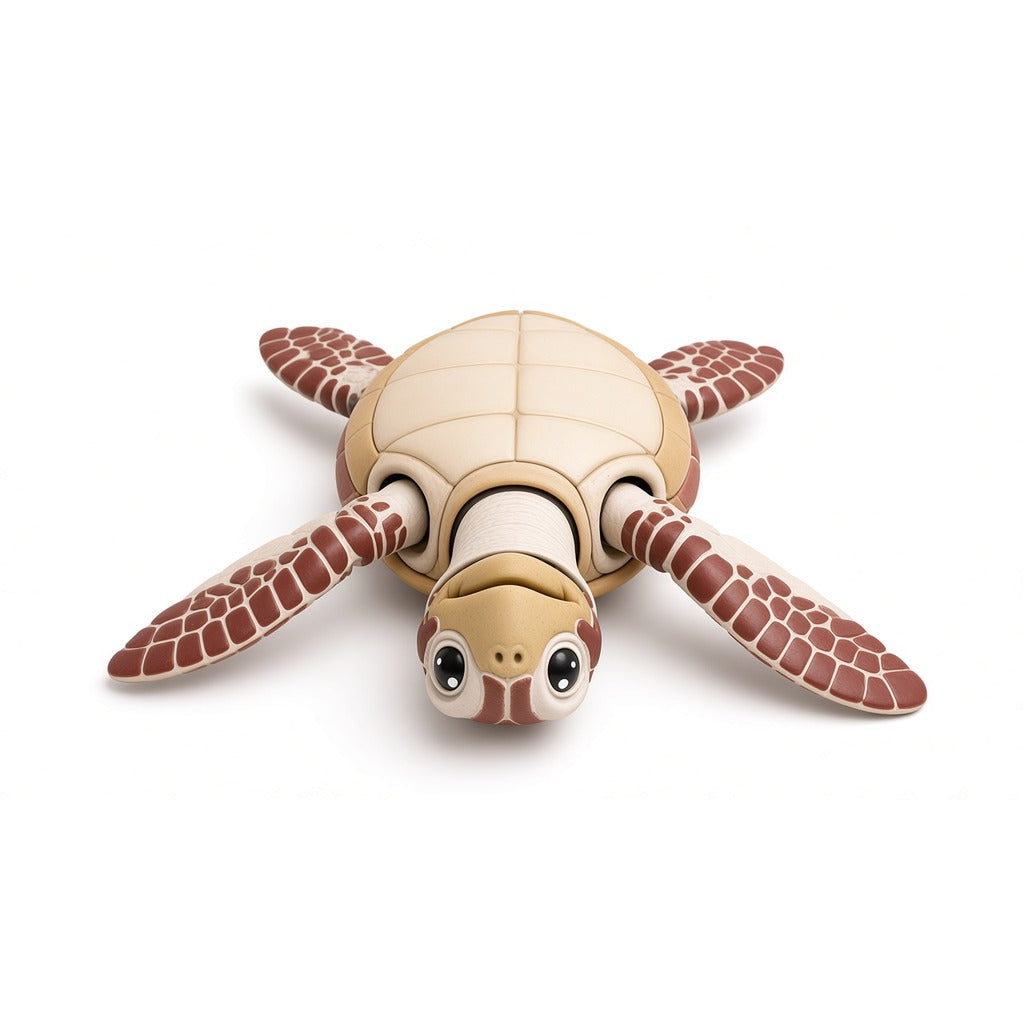 Tortuga marina articulada Eco-Premium XL Ziggys, vientre