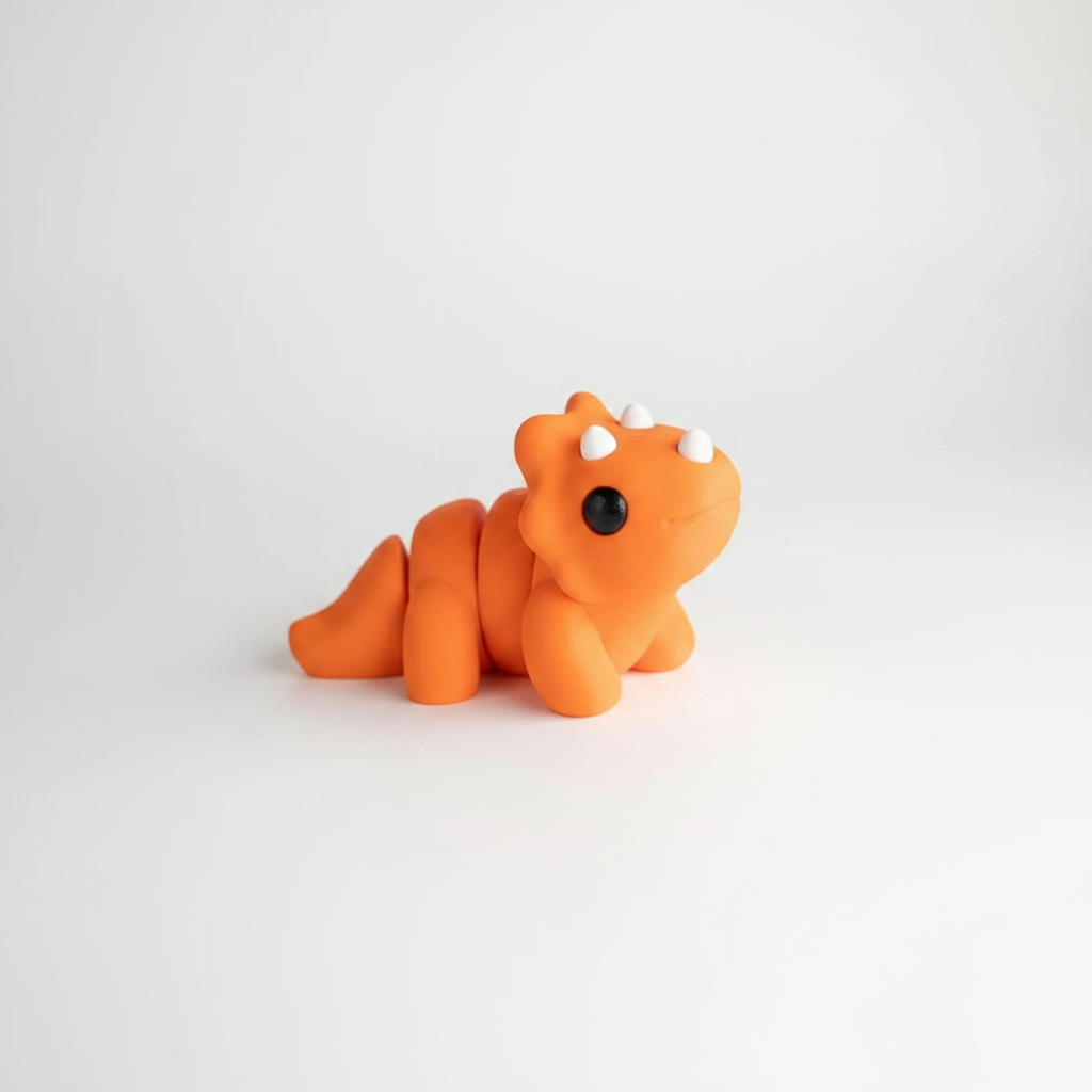 Triceratops articulado eco-friendly impreso en 3D